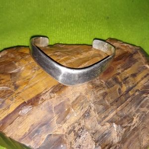 Aztec silver bracelet